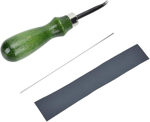 CYSFETENA 1.2MM Leder Kantenschneider, Legierter Stahl Leder Kantenhobel, Professioneller Kanten Schneiden Werkzeug für Lederhandwerk 2,2-3,2mm Leder