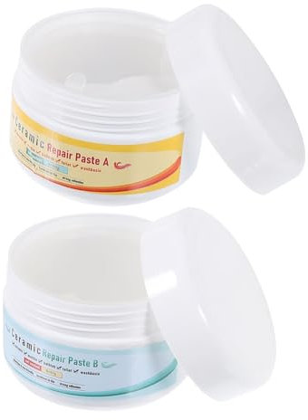 Uonlytech Kit De Réparation Céramique Et Émail Puissant Pâte De Réparation Blanche pour Douche Lavabo Et Carrelage Collage Fort Et Finition Invisible Usage Polyvalent Salle De Bain