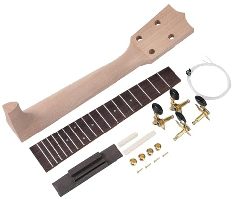 TTETTZ Ukulele Bausatz für Kreative Bastelprojekte mit Holzkomponenten, 26 Inch