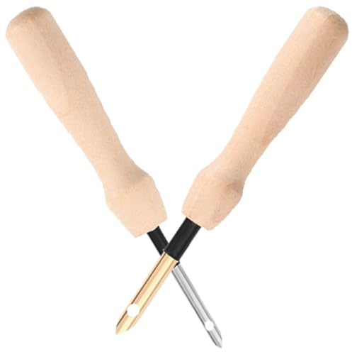Gadpiparty 4pièces Aiguilles à Poinçon Pour Broderie Outils De Couture Diy Pour Débutants Et Adultes Convient Aux Tissus Et Non-tissés