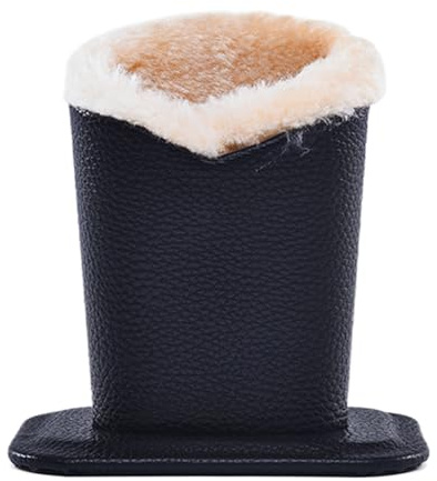 Générique Porte-Lunettes de Bureau, Support Porte-Lunettes Avec Doublure En Peluche, Pochette Protectrice en Cuir PU Antrayures pour Maison, Bureau ou Cadeau