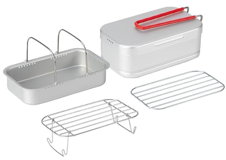 Gcljlmy Fiambrera de aluminio para camping, para viajes, oficina