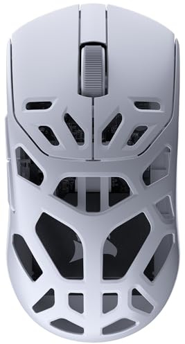 CORSAIR SABRE v2 PRO Trådlös MG Gamingmus – Vit | 33 000 DPI-Sensor, 8 000 Hz Hyper-Polling, Skal I magnesiumlegering, Lättviktig 56 g, 120 Timmars Batteritid, CORSAIR Web Hub