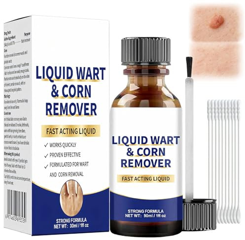 Warzenmittel für Hand & Fuß, Hautglättendes Serum, Die Haut Glatter Machen, Für Mehrere Körperteile, Einfache Anwendung Mit Beiliegendem Pinsel, Frauen & Männer