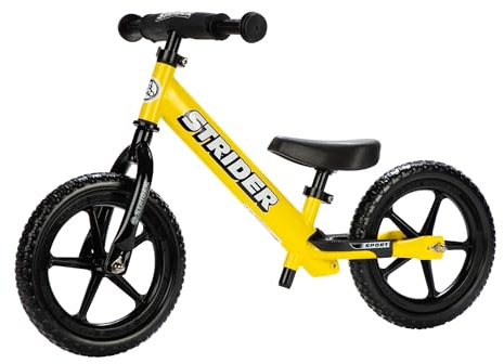 Strider 12 Sport Bike - Fahrrad ohne Pedale für Kinder - Laufrrad ab 1 bis 4 Jahre - Baby Lauflernrad, Ultraleicht, Höhenverstellbarer Sattel, 12 Zoll Räder