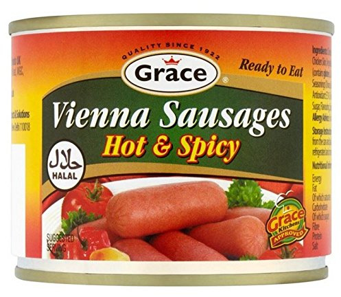 Grazia Halal Caldo E Piccante Wurstel 200G