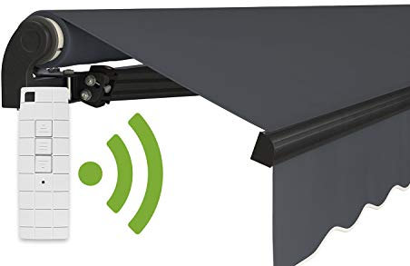 empasa Elektrische Gelenkarmmarkise 'Start Plus' Markise Sonnenmarkise Sonnenschutz, komplett vormontiert, Verschiedene Größen und Farben