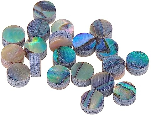 Musiclily Pro 4mm Gitarren Griffbrett Inlay Dots 20er Set | Natürliche Paua Abalone Shell
