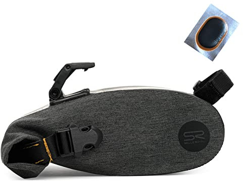 Angebot-Set / 1 x Selle Royal Saddle Bag Large (2l) Satteltasche Fahrradtasche Klippsystem inkl. 1 Schlauchflicken