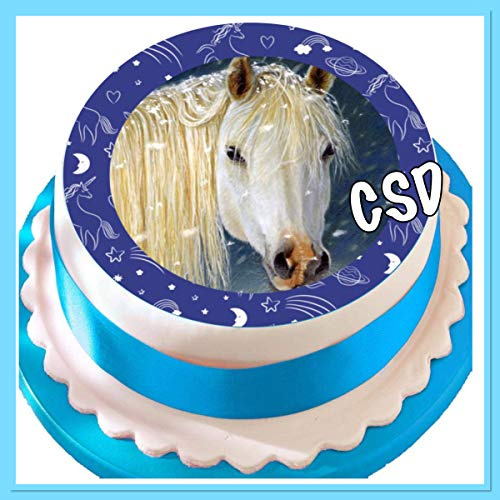 Tortenaufleger Pferd 08, Zuckerpapier, Tortenbild, Geburtstag