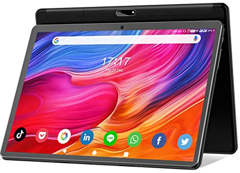 FEONAL Tablet 10.1 inch Android Tablet 2025 Latest Update Octa-Core Processor with 64GB Storage, Dual 13MP+5MP Camera, WiFi, Bluetooth, GPS, 512GB Expand Support, IPS Full HD Display (Black)