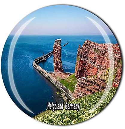 Deutschland Helgoland Kühlschrankmagnet 3D Kristall Touristen Souvenir Geschenkkollektion Kühlschrank Magnet Aufkleber