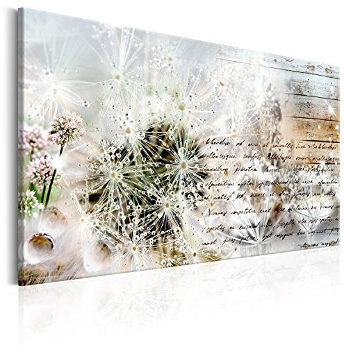 murando - Akustikbild Pusteblume Bilder Akustikschaum Hochleistungsschallabsorber Schallschutz Leinwand 1 tlg Wandbild Raumakustik Schalldämmung Blumen Abstrakt f-C-0173-b-b