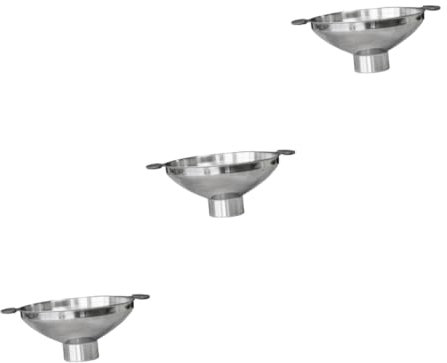 LIFKOME 3pièces Funnel Multifonction Acier Inoxydable Capacité Outil De Cuisine Pratique Pour Transfert De Liquides Et Ingrédients Secs Pour Maison Et Restaurant