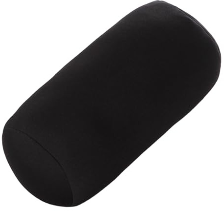 Almohada cervical de espuma, cojín cervical con microesferas, almohada tubular de microperlas para soporte cervical – Cojín de apoyo para la espalda, cojín cervical para yoga, relajación en la