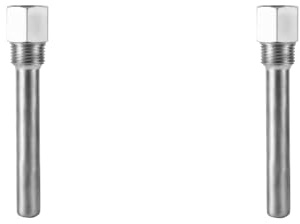 Puits Thermométrique en Acier Inoxydable, Filetage NPT 1/2, 2 Pièces, pour Capteurs de Température