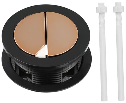 Homoyoyo Botón Pulsador Doble de Descarga para Cisterna, Abs 48 Mm | Tapa Redonda Estilo Clásico, Acabado Elegante, Instalación Sencilla para Baño