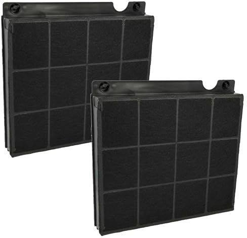 vhbw 2x Filtres à charbon actif compatible avec AEG DBB4650M, DBB4950M, DBB5660HM, DBB5760HM, DBB6960HM, DBB3950MM hotte aspirante