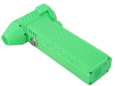 Riuulity Turbo Powered Mini Jet Fan, Compact and Easy to Carry with Long Lasting Battery, 110000RPM Violent Wind Dry Blower for Car Computer (Fluorescent Green)