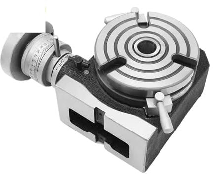 Fresadora de HV-8 de 6 Pulgadas y 150mm, Placa de indexación Horizontal, fresadora giratoria, Divisor, indexación, Plato Giratorio Manual de Doble Uso(6inch 150mm)