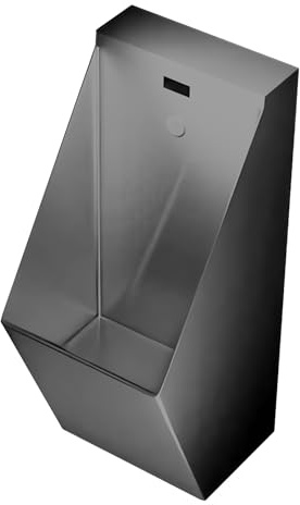 ASumPio Urinals for Men Bathroom, Mens Urinal, 304 Stainless Steel Urinal, Outside Urinals for Men, Urinals for Men Spill Proof, for KTV Prison Bar Bathroom H,Gray
