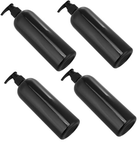 Mikinona Lot De 4 Flacons À Pompe Vides pour Shampoing Lotion pour La Maison Le Bureau Et Le Camping