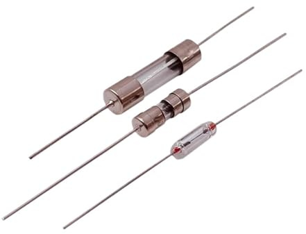 Lot de 10 fusibles tubulaires en verre 0,5 A-15 A 250 V Fusible électrique avec broche en céramique (0,25 A, 3 x 10 _ 10 pièces)