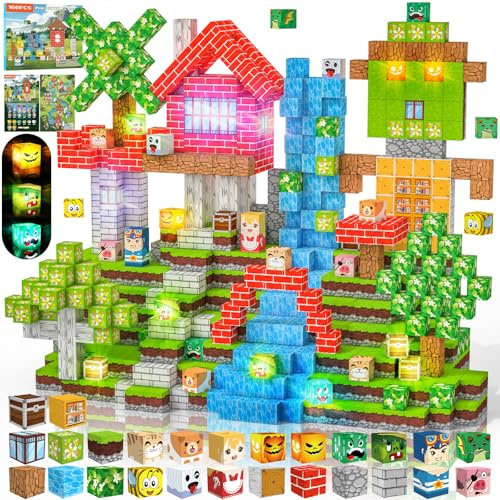 Crifeton Magnetiska Byggklossar 100 PCS 2CM Magnetic Blocks, 3+ STEM Montessori sensoriska leksaker för 3 4 5 6 7 8 9 10 11 12 8-12 år gamla pojkar och flickor Födelsedagspresenter