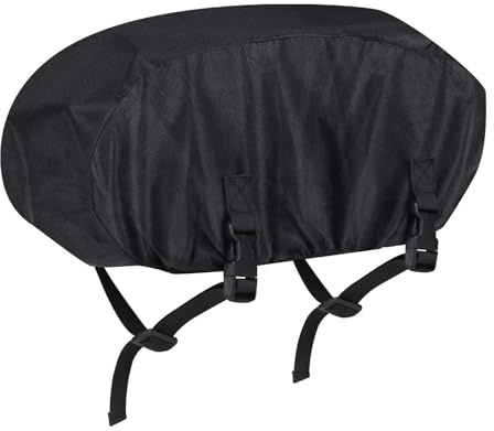 Winch Cover, 21.6x9.4x7.5in Black Winch Protective Cover Waterproof Oxford Cloth Shield Weatherproof UV-Resistant Protector Accessories for 8500 to 17500 lbs Electric Winches, Indoor/Outdoor Use