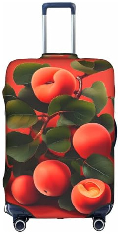 XZDZWK Kofferhüllen, kratzfest, staubdicht, mit personalisiertem Design, für Reisen, Business und Outdoor, Rot, weiß, M