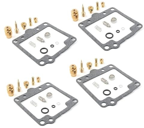 HZBHD Kit De Réparation Carburateur Moto pour Suzuki GS550 GS550E GS550L GS550M GS550T Pièces Rechange, Jeu De Joints De Pointeau De Flotteur Carburateurs Réparation Kit