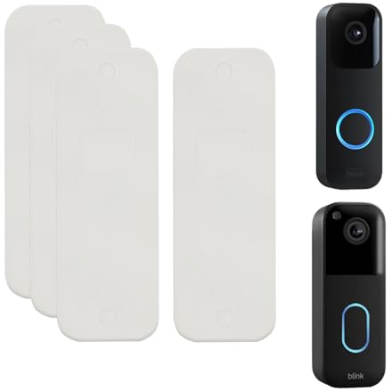 Double-Sided Adhesive Strips for Blink Video Doorbell, 4-Pack Mounting Tape (2024 newests Model) Drill-Free Installation, No Screws, Residue-Free Tape Only (Blink Adhesive Tape)