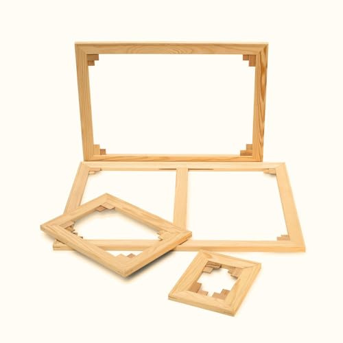 Keilrahmenleisten Set 18x45 Premium | 35cm x 55cm Deutsche Herstellung, Selbstmontage
