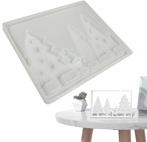 Christmas Tree Mold,Moule de Moulage pour Décoration Intérieure | Moule Artisanat Ciment Plâtre pour Adultes Adolescents Artistes et Organisateurs