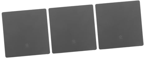 DIYEAH 3 Piezas Interruptor de Luz Vías con Panel Decorativo Ultradelgado de Vidrio Templado Gris Conmutador Sencillo para Control Pared Accesorio Doméstico Resistente y Práctico