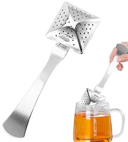 Filtro De Té De Acero Inoxidable - Cuchara Infusora De Acero Inoxidable Para Infusión De Té De Hojas Sueltas - Colador Filtro Para Café | Para Apartamento Dormitorio Camping Y Viajes