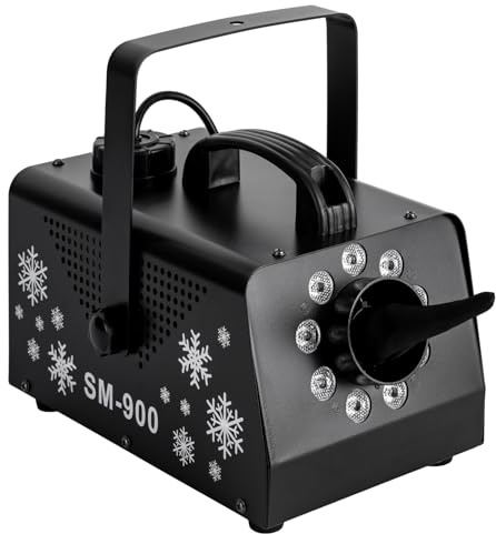 HOARLICN Schneemaschine, 900W-Schneekanone Kunstschneeerzeuger Schneeflockenmaschine Kunstschneeflockenmaschine Für Weihnachten, Live-Konzerte, Theater Abdeckungsbereich 20-40 M²