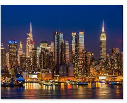 3D Puzzle DIY Kit Holz Spielzeug Einzigartiges Geschenk，New York City nächtliche Skyline Gebäude im Stadtzentrum von Manhattan， 3D Puzzle DIY Kit Holz Spielzeug Einzigartiges Geschenk-E41