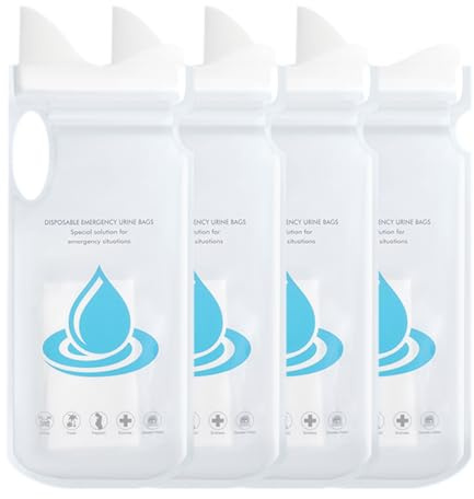Sacche per Urina da Viaggio Contenitore Urinario Unisex Anti Perdite Grande | 700ml Sacca Da Viaggio Per Campeggio Per Auto Campeggio Escursionismo Viaggio Casa Ospedale Gravidanza Bambini Pazient