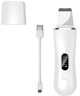Espátula ultrasónica para eliminar puntos negros, limpiador de poros faciales con vibración para levantar y limpiar