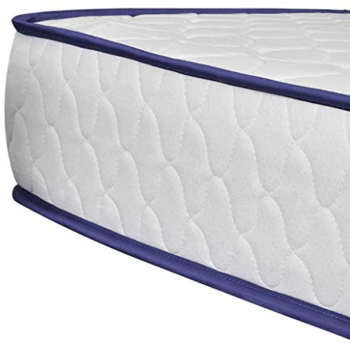 Cartvyn Minnesskum madrass 200 x 120 x 17 cm mjuk, ergonomisk, ventilerande överdrag, 5 lager, vändmadrass, rullmadrass för dubbelsäng och enkelsäng