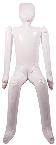 Folat 22427 Deko-Figur: aufblasbare Dummy Puppe - Abraham/Sarah. 1,4 m, Weiss, Weiß
