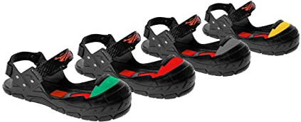 Tiger-Grip VISITOR INTEGRAL sur-chaussure de sécurité, noir, x-large (45-47, vert), embout de protection, antidérapante