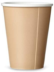 Viva Scandinavia Tasse à thé en porcelaine, gobelet de café, design moderne, 300 ml, orange V70856