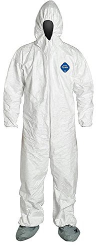 DuPont Tyvek 500 Xpert | Chemical Protective Clothing with Hood, Category III, Type 5-B and 6-B | Robust yet Lightweight | White | Size XXL