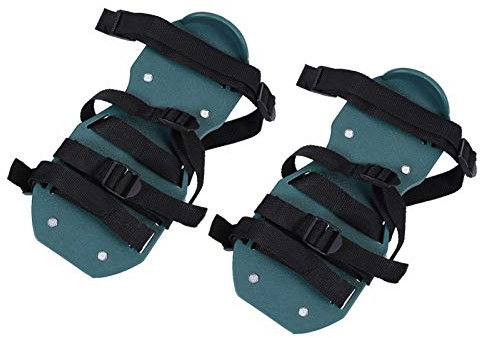 Lawn Aerator Shoes, Gardening Tool for Grass, Lawn, Garden, Patio, etc. (4 straps)