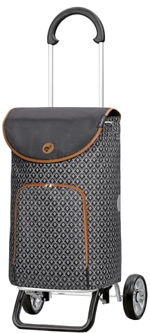 ANDERSEN Einkaufstrolley - Scala Shopper Plus Famke anthrazit 47 L modisch,Thermo, Aluminium, klappbar, leicht, Räder abnehmbar
