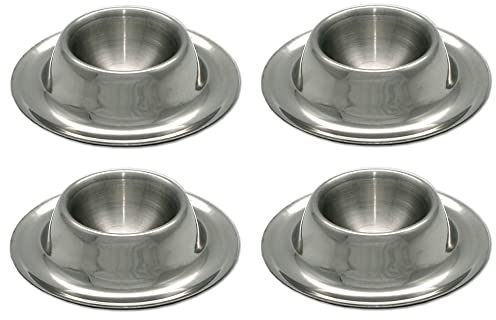 GRÄWE Eierbecher rund, Edelstahl 4er Set