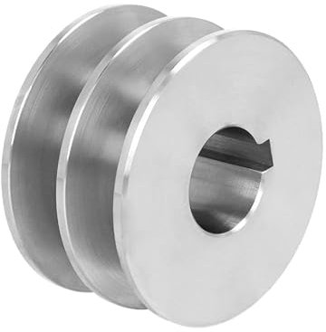 Keilriemenscheibe HB SPB 2x17mm 60mm Doppelrad Riemenscheibe E-Motor Riemenrad Elektromotorantrieb Keilriemen Riemenantrieb (Bohrung: 25mm, Nut 8mm)