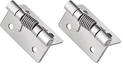 2 pezzi di cerniera a molla autolmente aperta, 304 cardini per porte a molla auto-apertura in acciaio inossidabile, cerniere di apertura automatica per finestre, armadi, 50×50×2MM